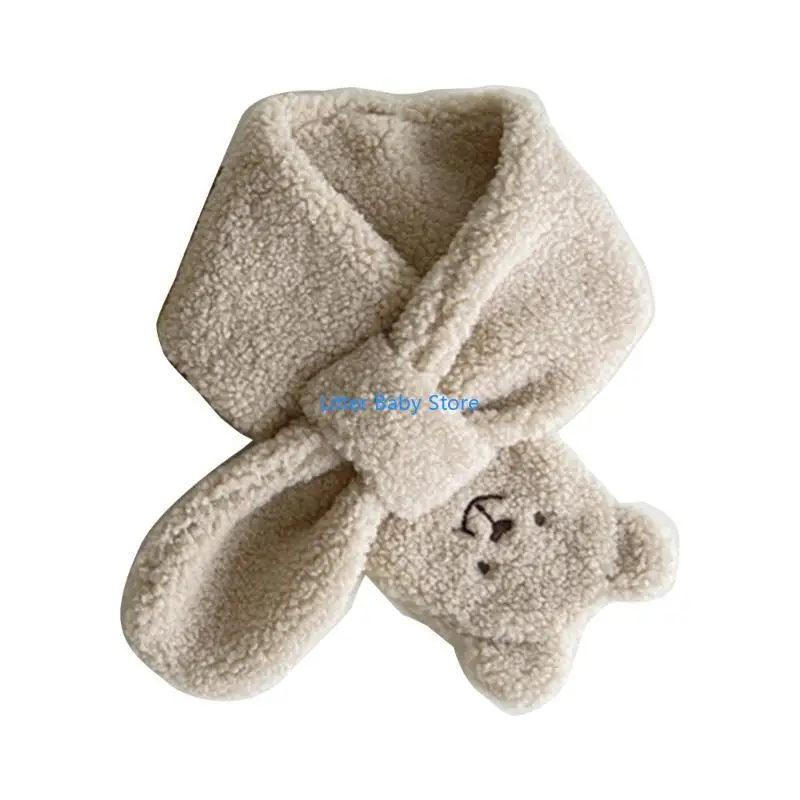 وشاح للرقبة بنمط حيوانات كرتونية N80C منديل دافئ مثالي للأنشطة الخارجية