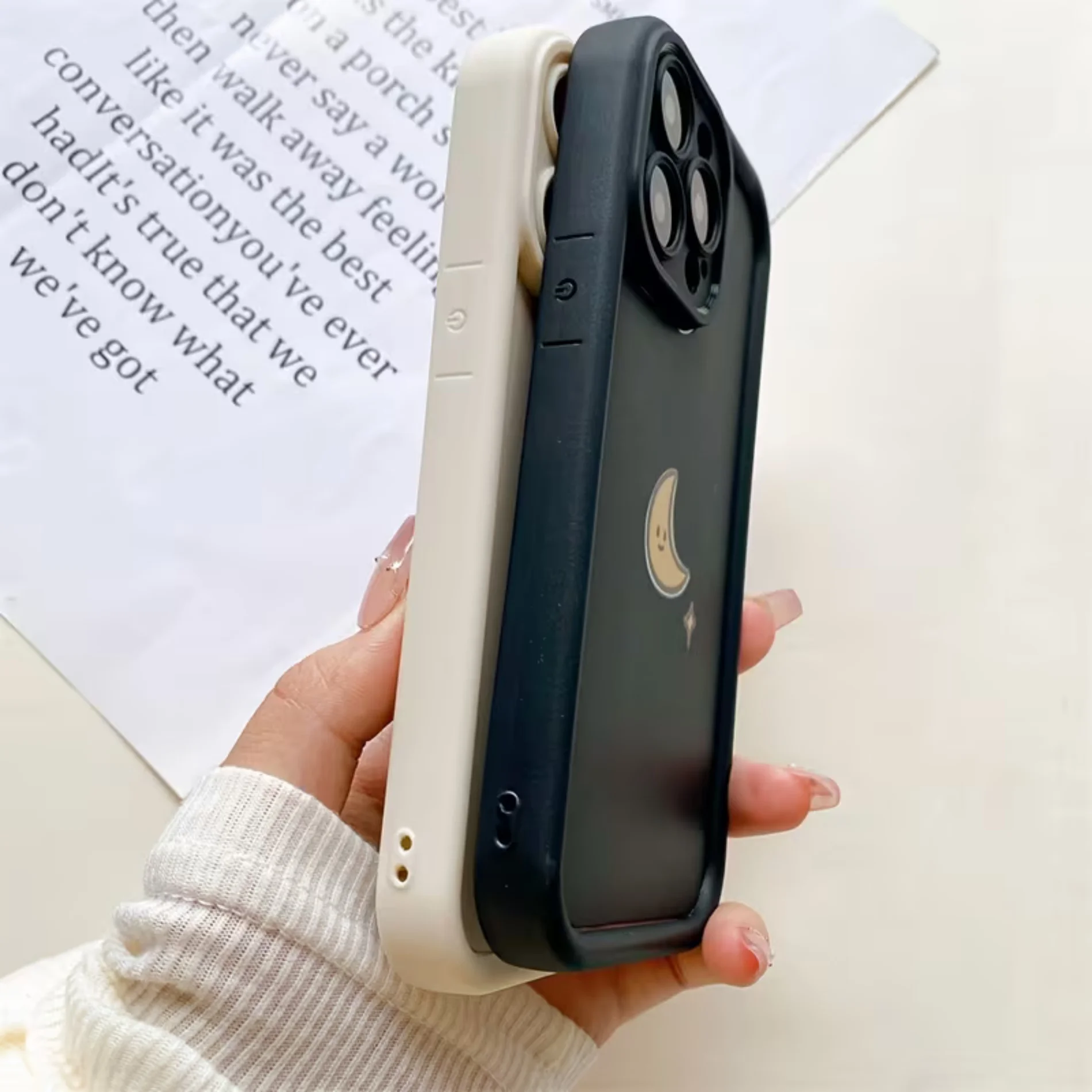 Cartoon Sun Print Phone Case For iPhone 18 17 16 15 14 13 12 11 Pro XS Max 8 7 6 Plus Air 16e 17e Mini X XR Matte Silicone Cover