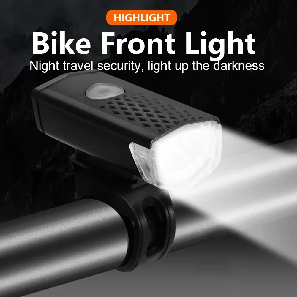 Luz delantera para bicicleta Ourdoor, linterna Led brillante para bicicleta, linterna para bicicleta, lámpara trasera recargable por USB para bicicleta de montaña, faro para ciclismo