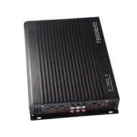 Car Amplifier Power Amplifier Car Audio Amplifier 7900W High Power Aluminum Alloy 12V 4 Channel Car Stereo Power Amplifier Black