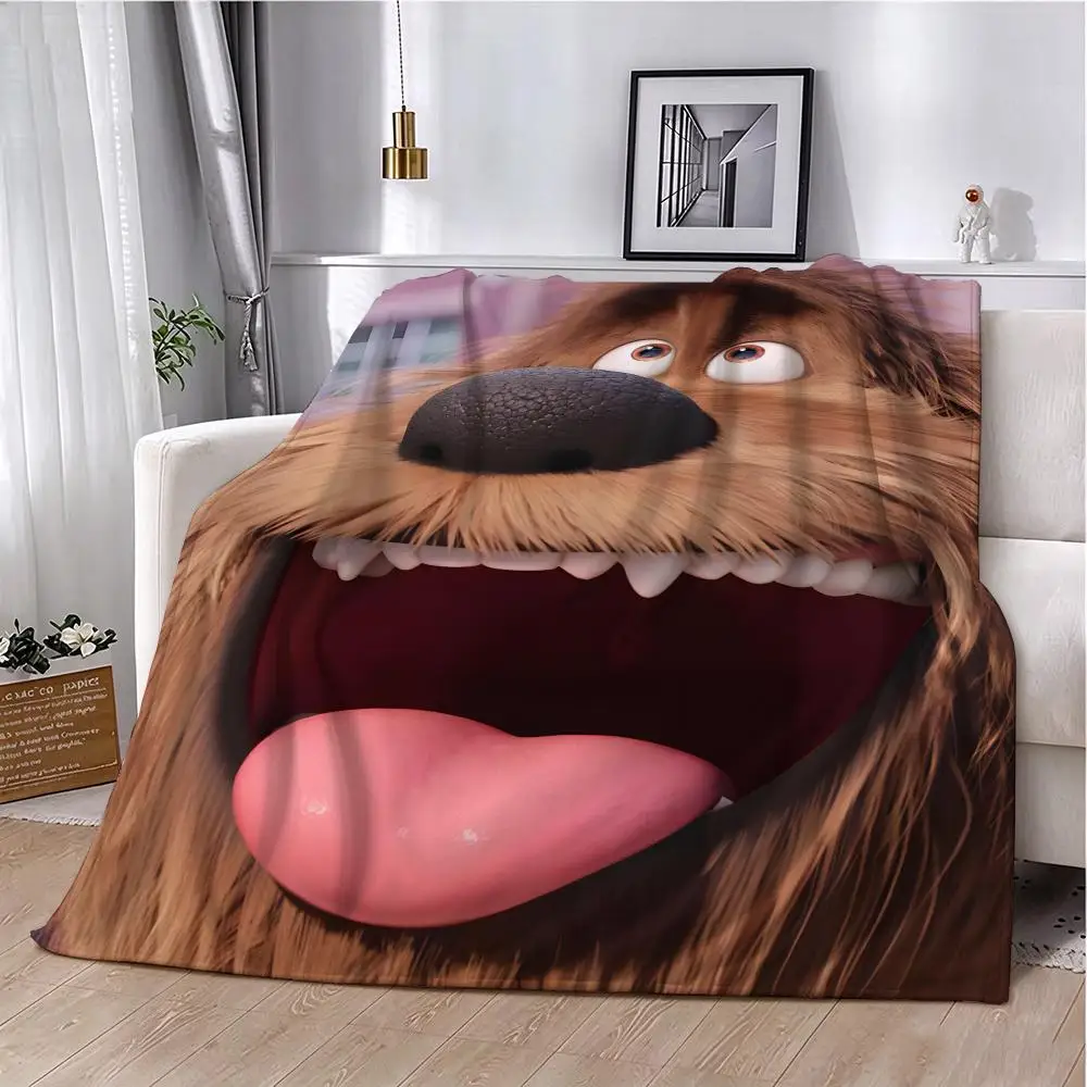 T-The Secret Life Of Pets Throw Flannel Blanket Soft Comfortable Home Travel Blanket Birthday Gift Idea For Anime Fans