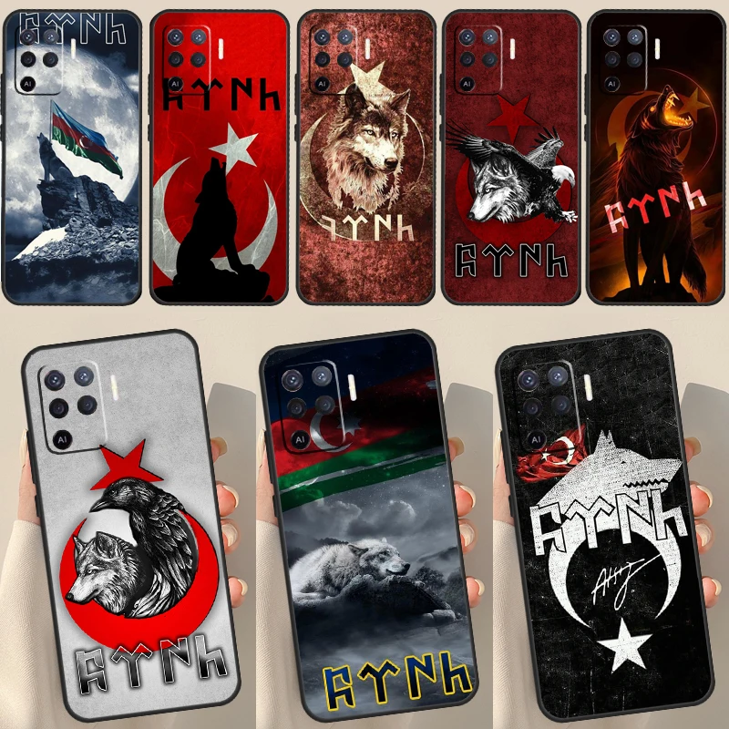 Turkish language bozkurt gray wolf Case For OPPO A15 A74 A54 A94 A52 A72 A31 A53 A53S A5 A9 2020 A3S A5S A83 A91 A93 Cover