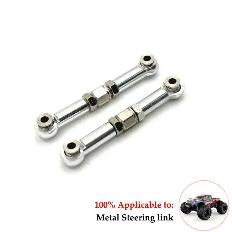 MJX 16207 16208 16209 16210 Metal Front and Rear Suspension Arm Steering Cup Link Rod Set 1/16 RC Car Upgrade Parts Kit