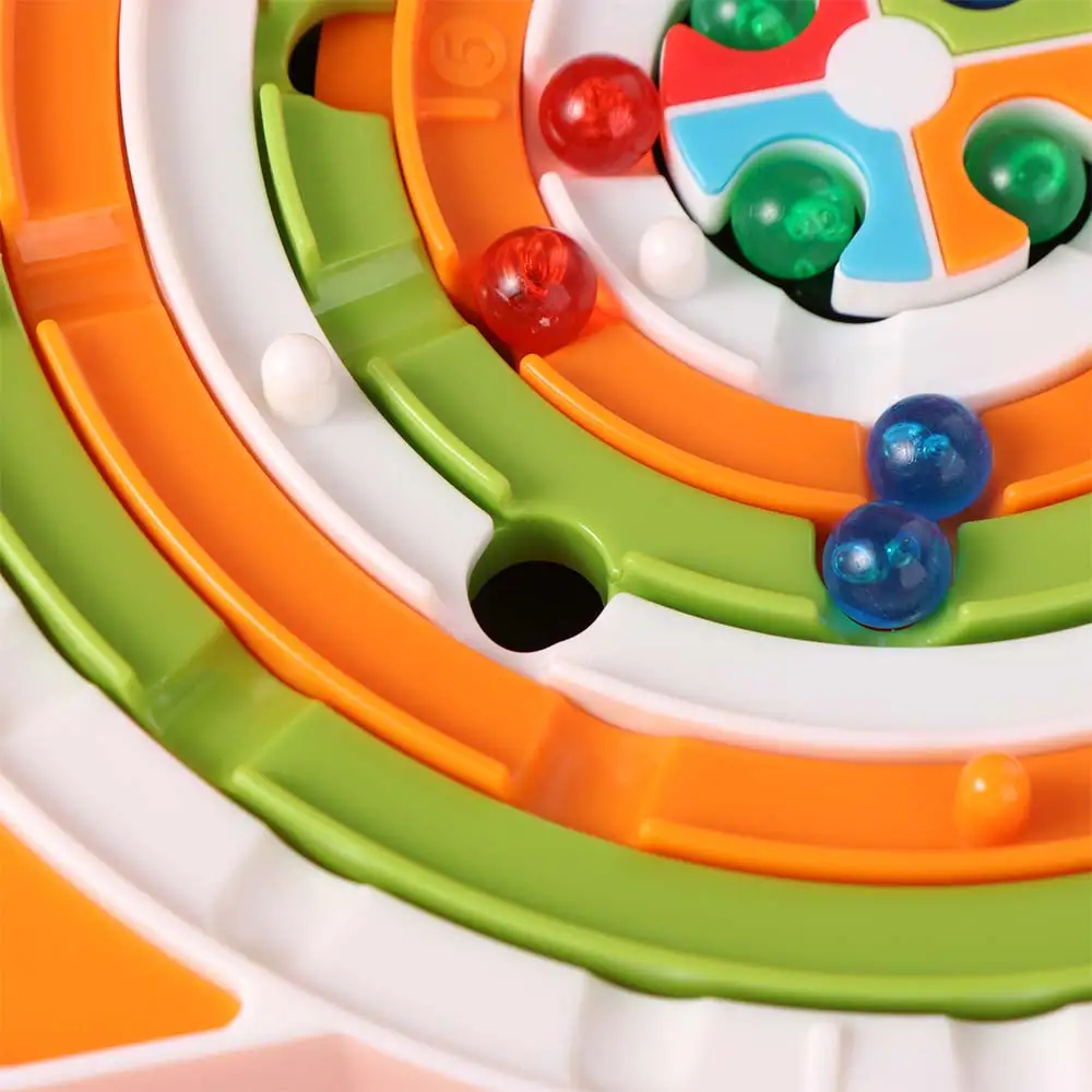 Plastic ronde bal spelletjes rijke pad Montessori doolhof bordspel vroeg onderwijs draagbare puzzel doolhof bord speelgoed