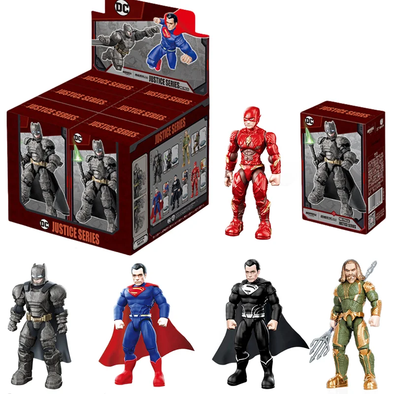 

New Justice League Toys Assembly Action Figure Batman Superman Aquaman The Flash Anime Figure For Kids Toys Birthday Gifts