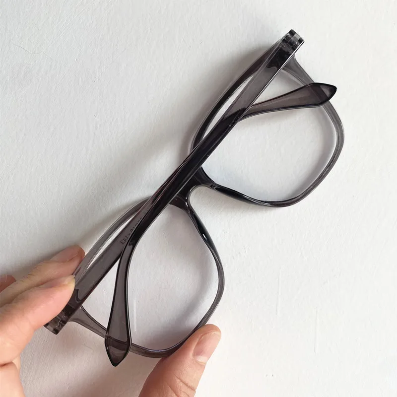 Fashion Anti-Blue Light Glasses Unisex Optical Eyeglass Simplity Spectacles Grey Color Google Retro Ornamental