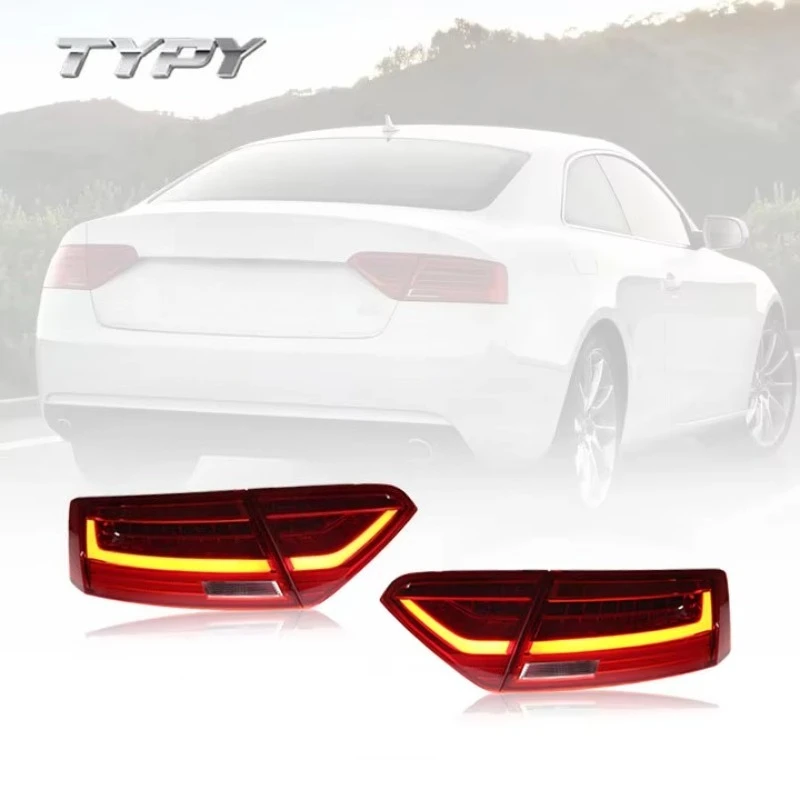New Modified LED Tail Lamp, built with running, brake and turn signal lights, fits Audi A5 2008-2016