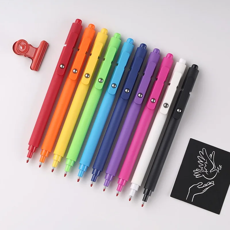 

Multi Color Jumping Click Gel Pen Fun Retractable Writing Pens