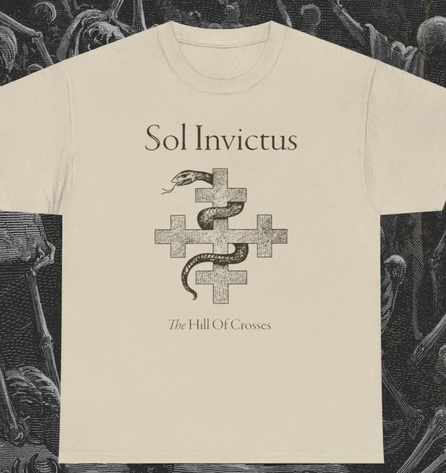 

Sol Invictus The Hill Of Crosses Shirt, Music Band Rock Punk Metal, Unisex tee