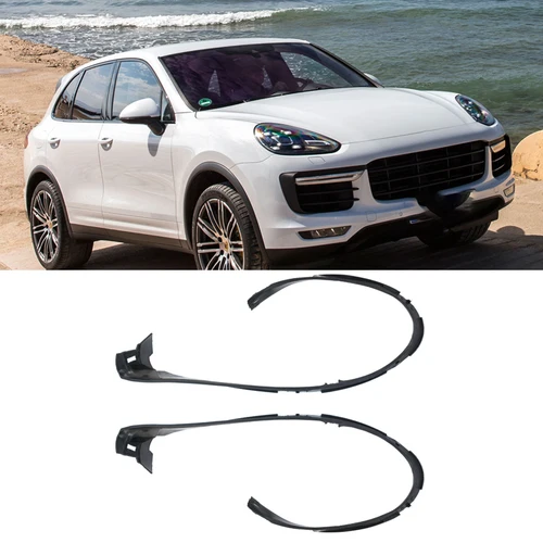 Para Porsche Cayenne 2015-2018 2019-2021 tira de sellado de goma para faros delanteros tira decorativa accesorios para coche