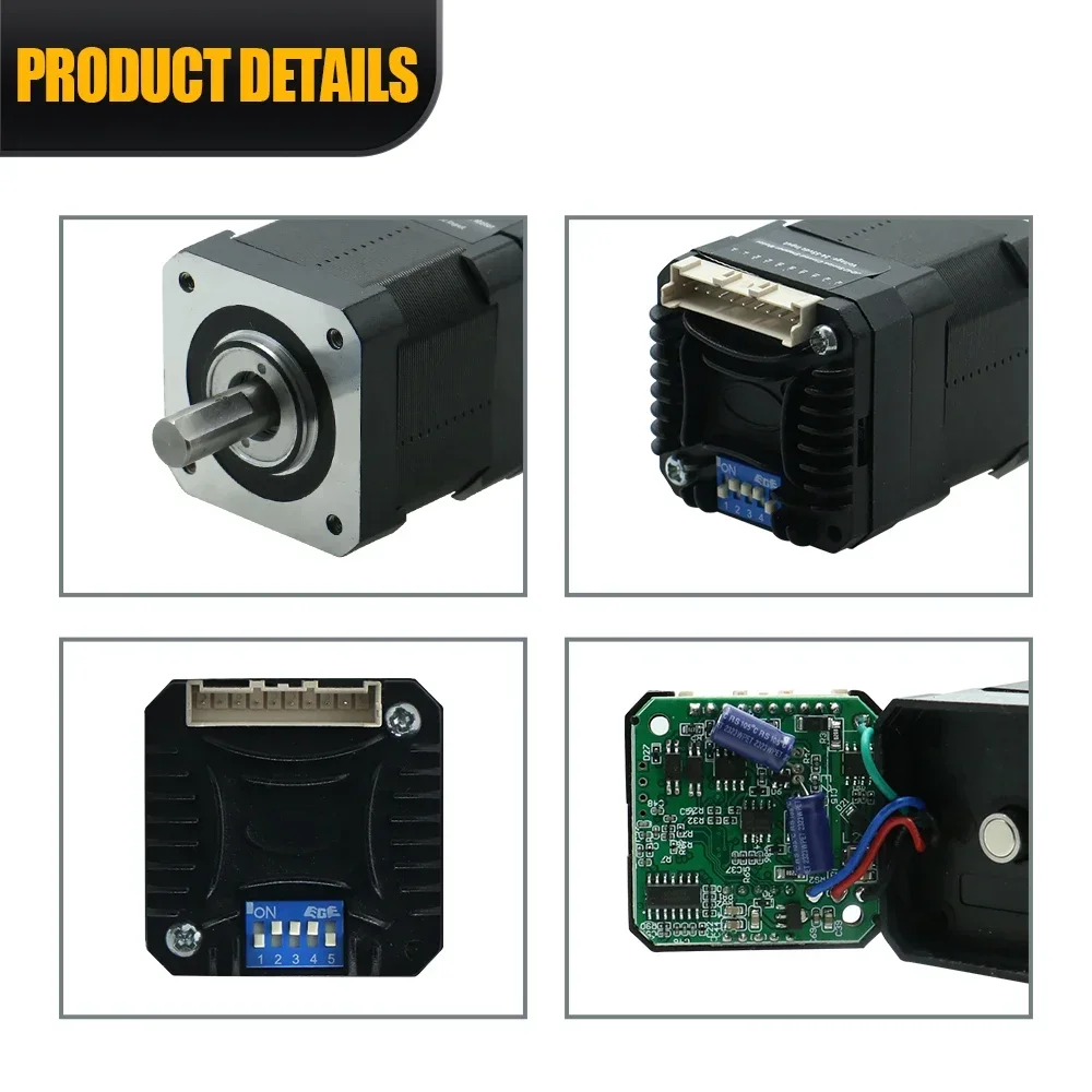 

--for Nema17 42mm 0.45 0.6 0.8Nm 2A Closed Loop Stepper Motor With Integrated Hybrid Servo Driver And Encoder For CNC 3D Printer