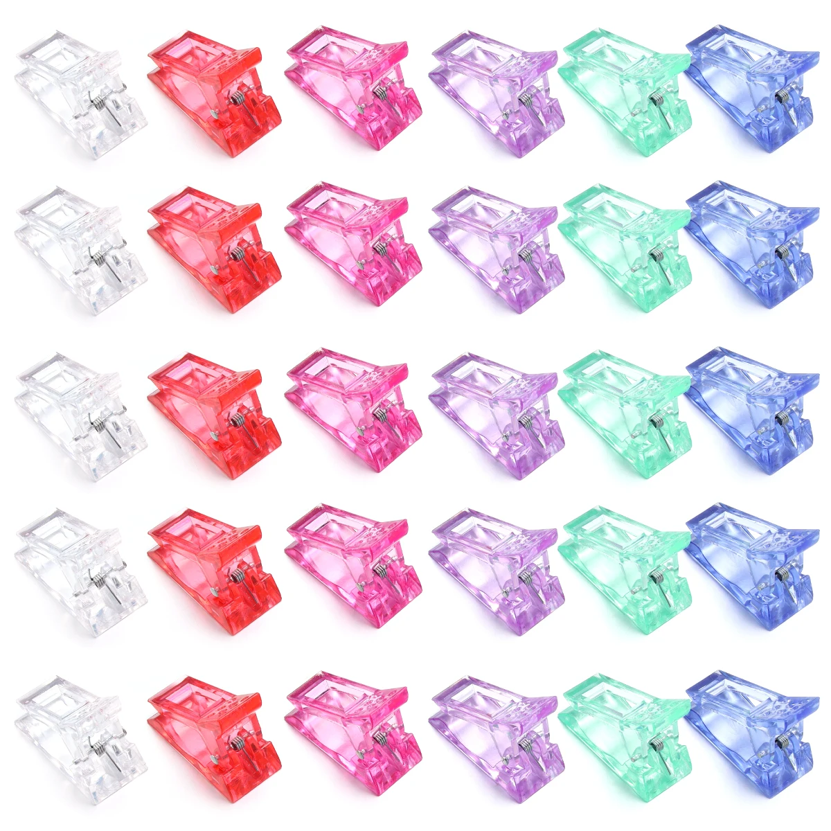 10Pcs/lot Mixed Color Plastic Clip for Plastic Patchwork Sewing Clip Hand Account Fixing Fabric DIY Handicraft Quilting Clip