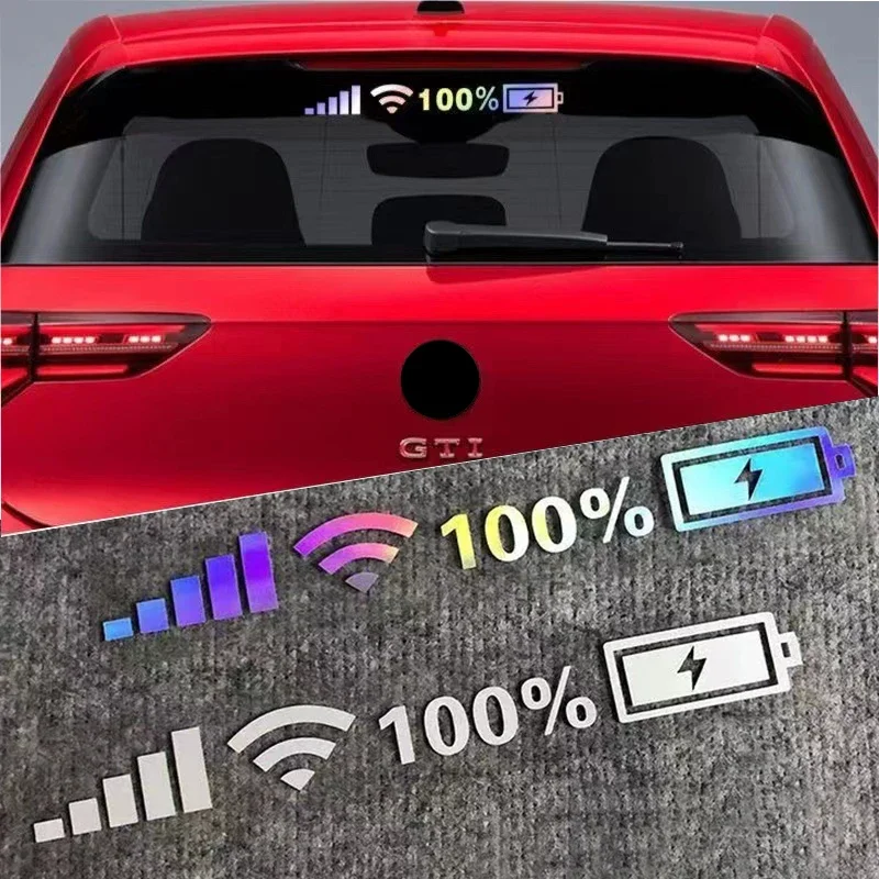 Car Windshield Stickers Signal WiFi Power Vinyl Decal Mobile Phone Car Stickers Auto Exterior Decorative Accessories Decals