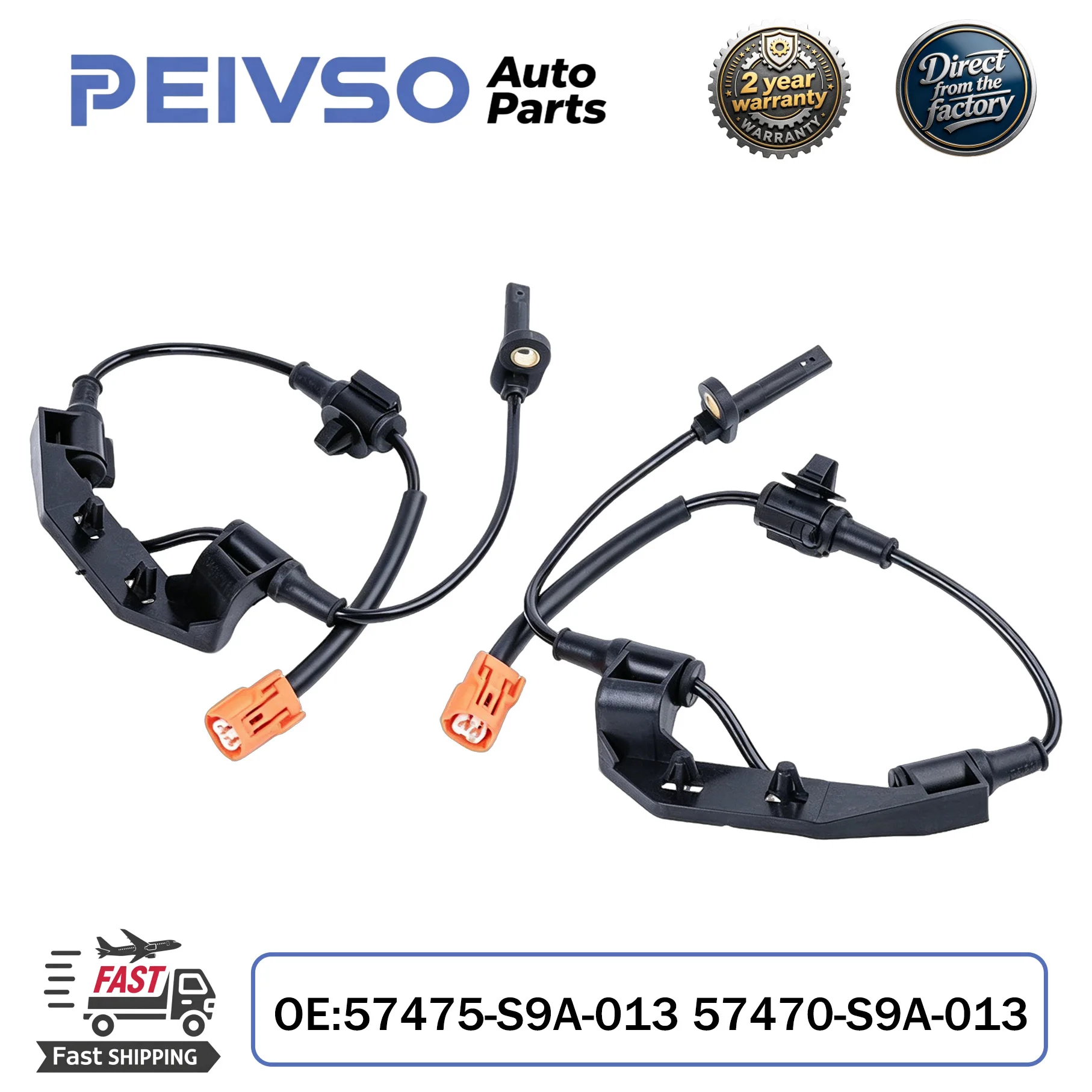 PEIVSO Rear Left Right ABS Wheel Speed Sensor 57475-S9A-013 57470-S9A-013 For HONDA CR-V 2002 2003 2004 2005 2006 Auto Parts