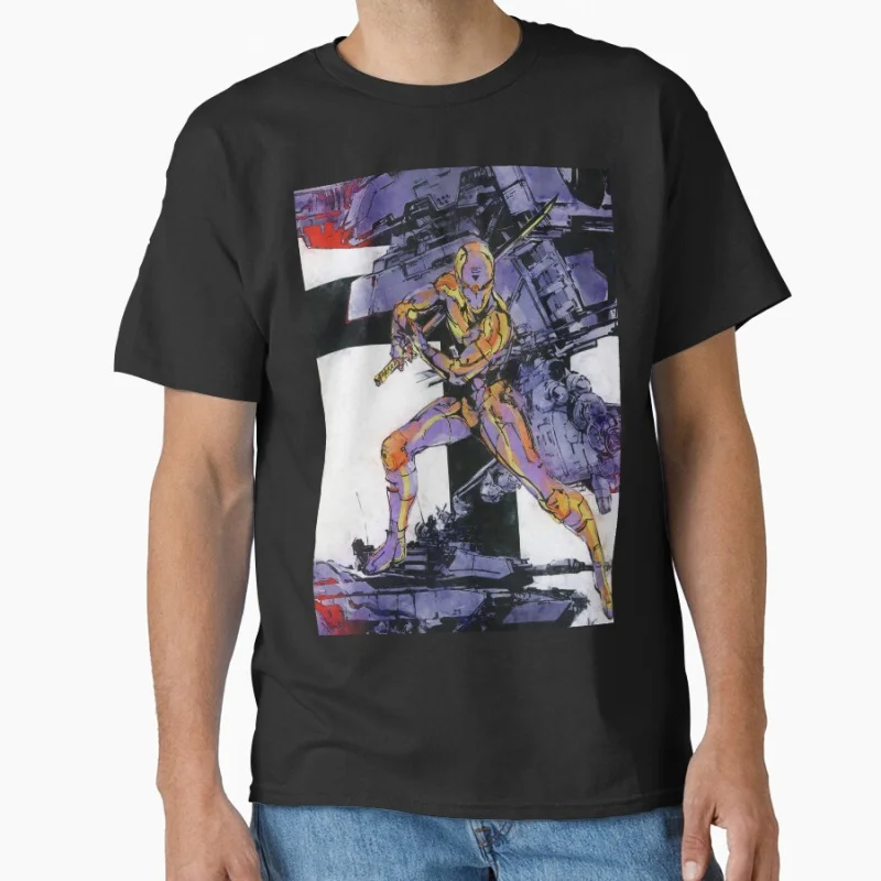 

Cyborg Ninja Grey Fox 1103 Metal Gear Solid Kojima MGS Подарочная футболка для видеоигр для мужчин Топы большого размера Одежда с графическим принтом