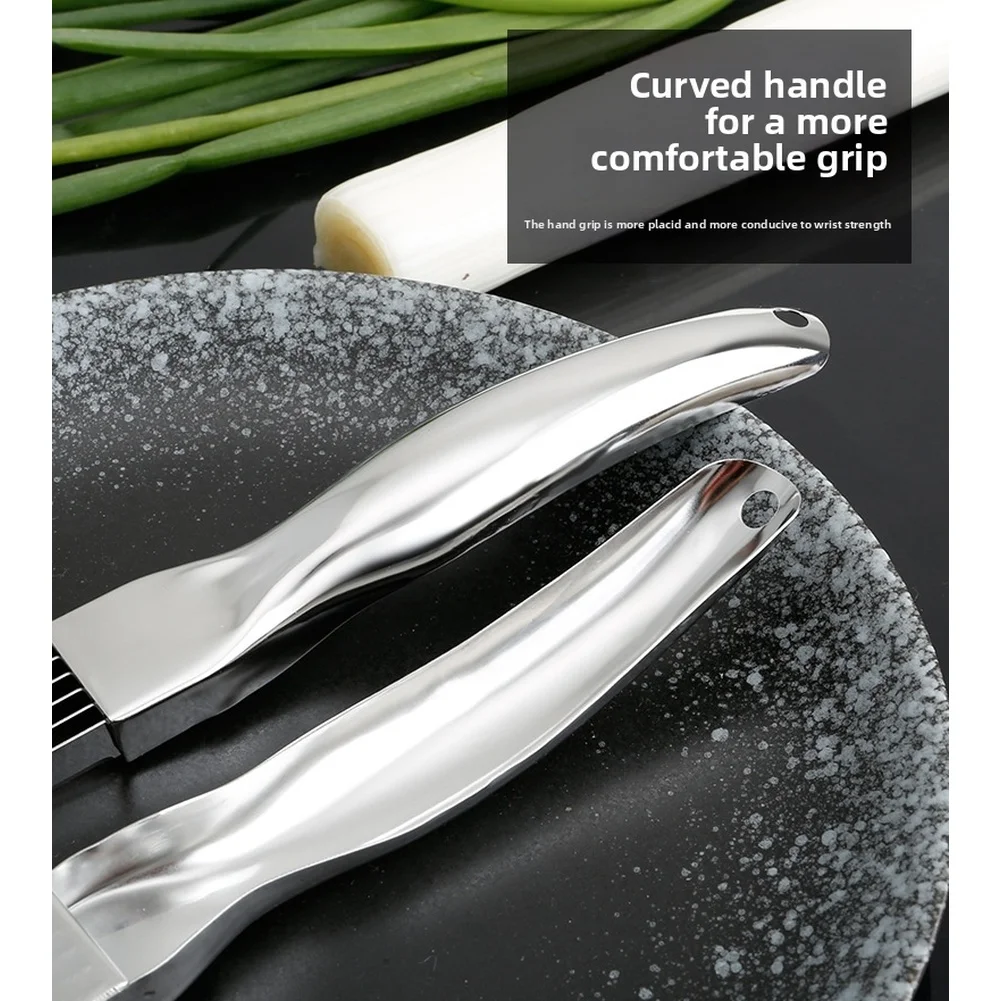 

304 Grade Stainless Steel Onion Chopper with Six Precision Blades Designed for Fast and Consistent Slicing of Alliums