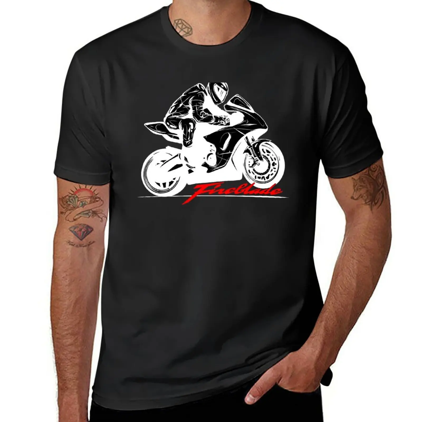 New Fireblade Motorcycle T-Shirt quick-drying t-shirt Short sleeve plain t-shirt mens graphic t-shirts hip hop