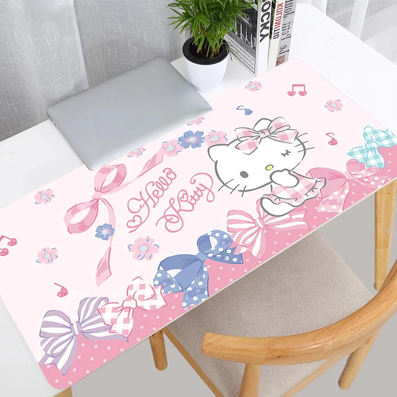 أنيمي الألعاب سرعة ماوس الوسادة ألعاب خزانة مرحبا كيتي E-sports اللاعبين Kawaii ماوس حصيرة لوحة المفاتيح ماوس الكمبيوتر حصيرة مكتب #3