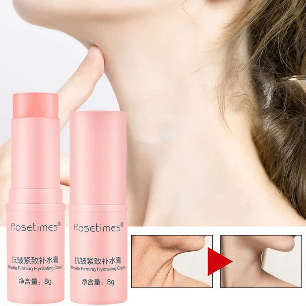8g Improve Neck Lines Skin Rejuvenation Stick Anti-wrinkle Silky smooth multi-moisture Rosetimes Winkle Firming Hydrating Cream