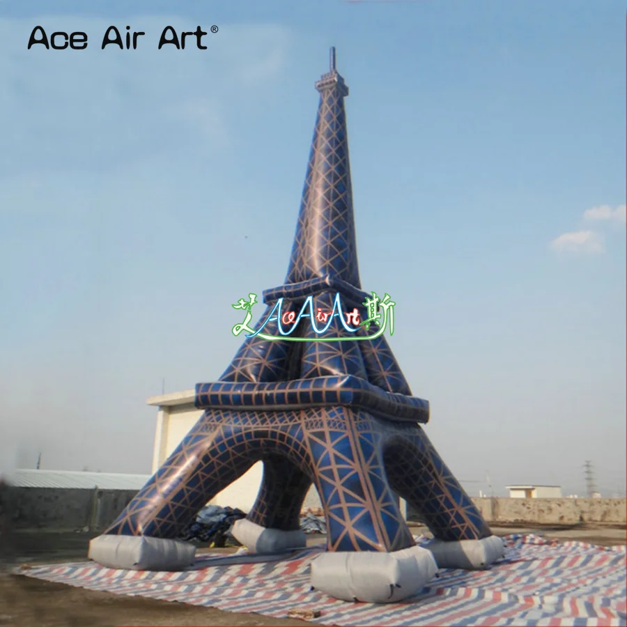 

2022 Huge Inflatable Eiffel Tower Model With Fan For Trade Show/ Advertising/Decoration Made By Ace Air Art