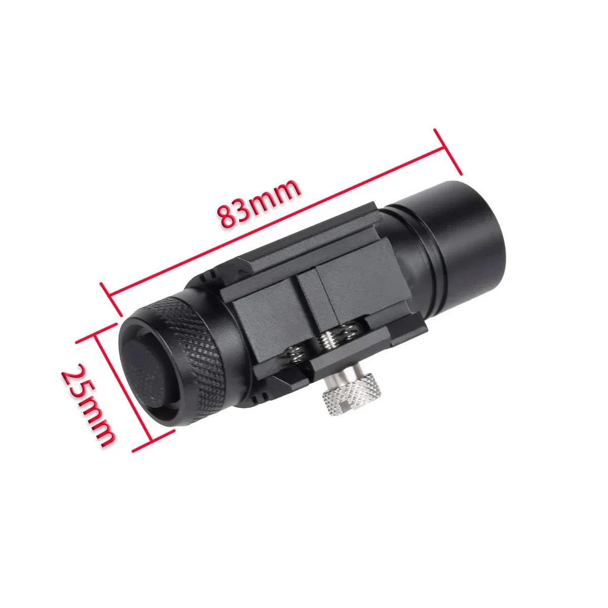 

Tactical Weapon Gun Constant Powerful Light Metal Mini LED Flashlight For Hunting 20mm Picatinny Rail Rifle AR15 M4