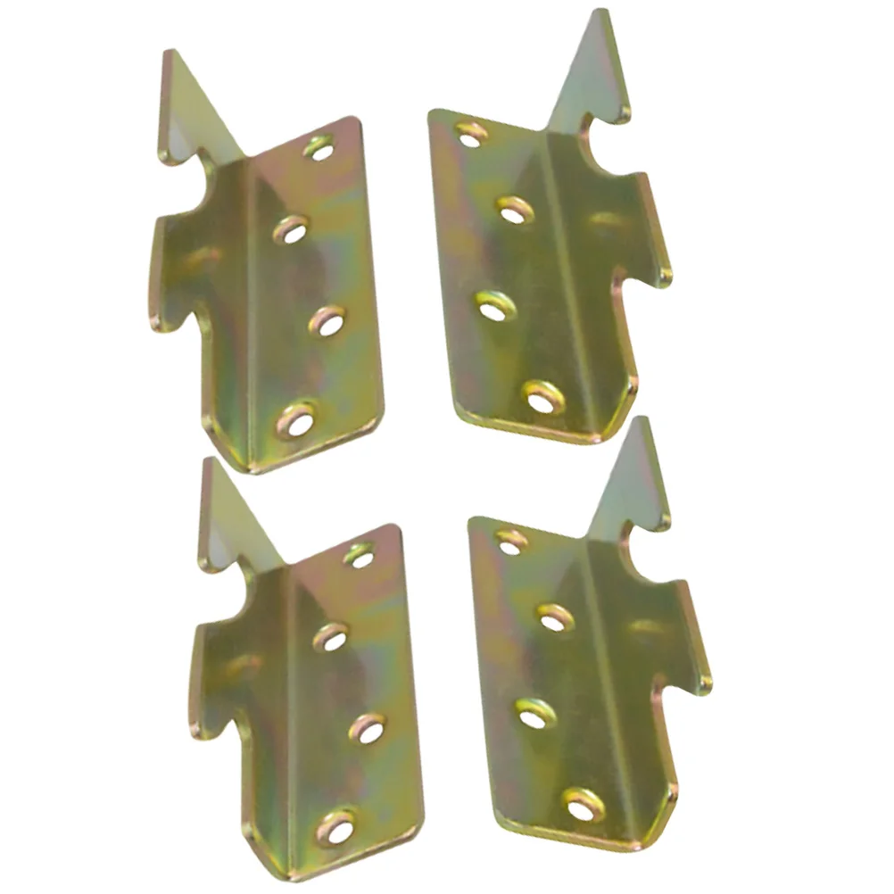 

4pcs Bed Hinge Corner Brackets Thickened Connecting Hinge For Bed Frames Headboards Foot Boards Furniture Legs Hardware