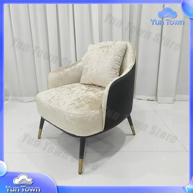 Modern Modular Casual Design Sofa Chair Fabric Upholstered Single Sofa for Living Room Coffee Shop and Hotel Lounge