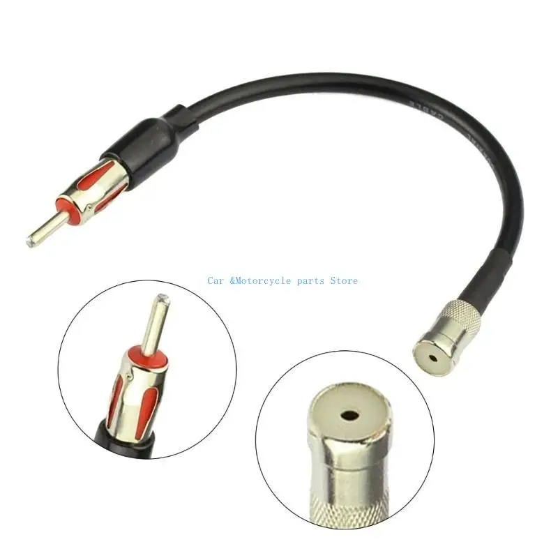 

Y9UC Car Radio Antenna Adapter DIN Cable For FM Antenna Radio Converter