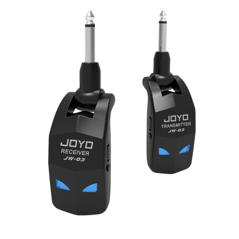 JOYO JW-03 2.4GHz Wireless Transmitter Receiver Portable 4 Channels Wireless Guitar System for Electric Guitar Bass Amplifier