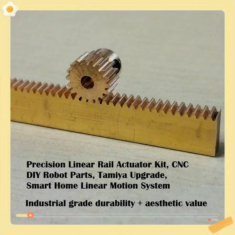 

0.5M copper rack 200mm long and 0.5M18Teeth-3mm hole copper gear Spur Gear Brass Pinion Step Gear For Transmission Accessories