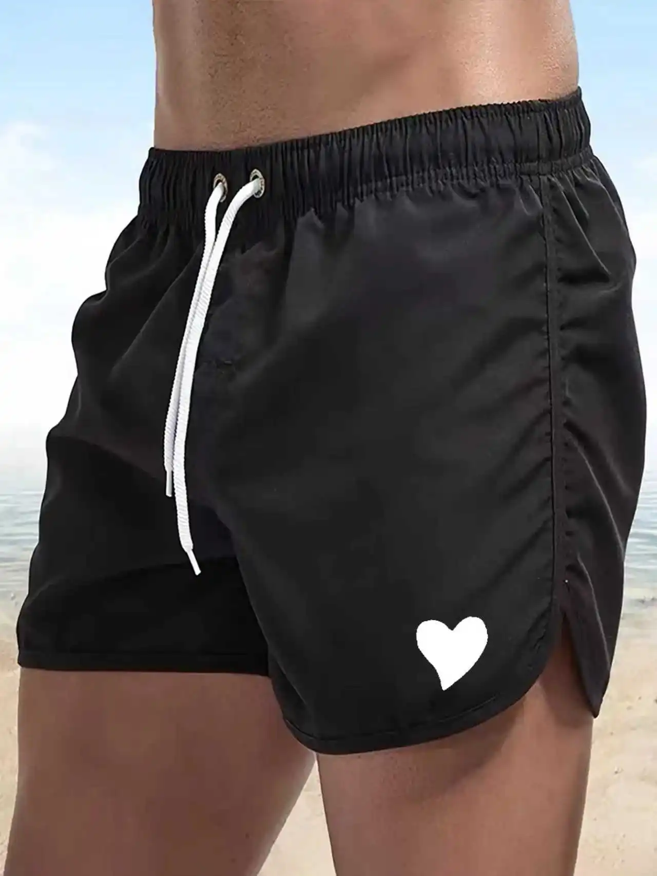Men's Summer Swimming Shorts Surfing Board Beach Pants Running Sport Pants - Male Swimwear Briefs And Trunks
