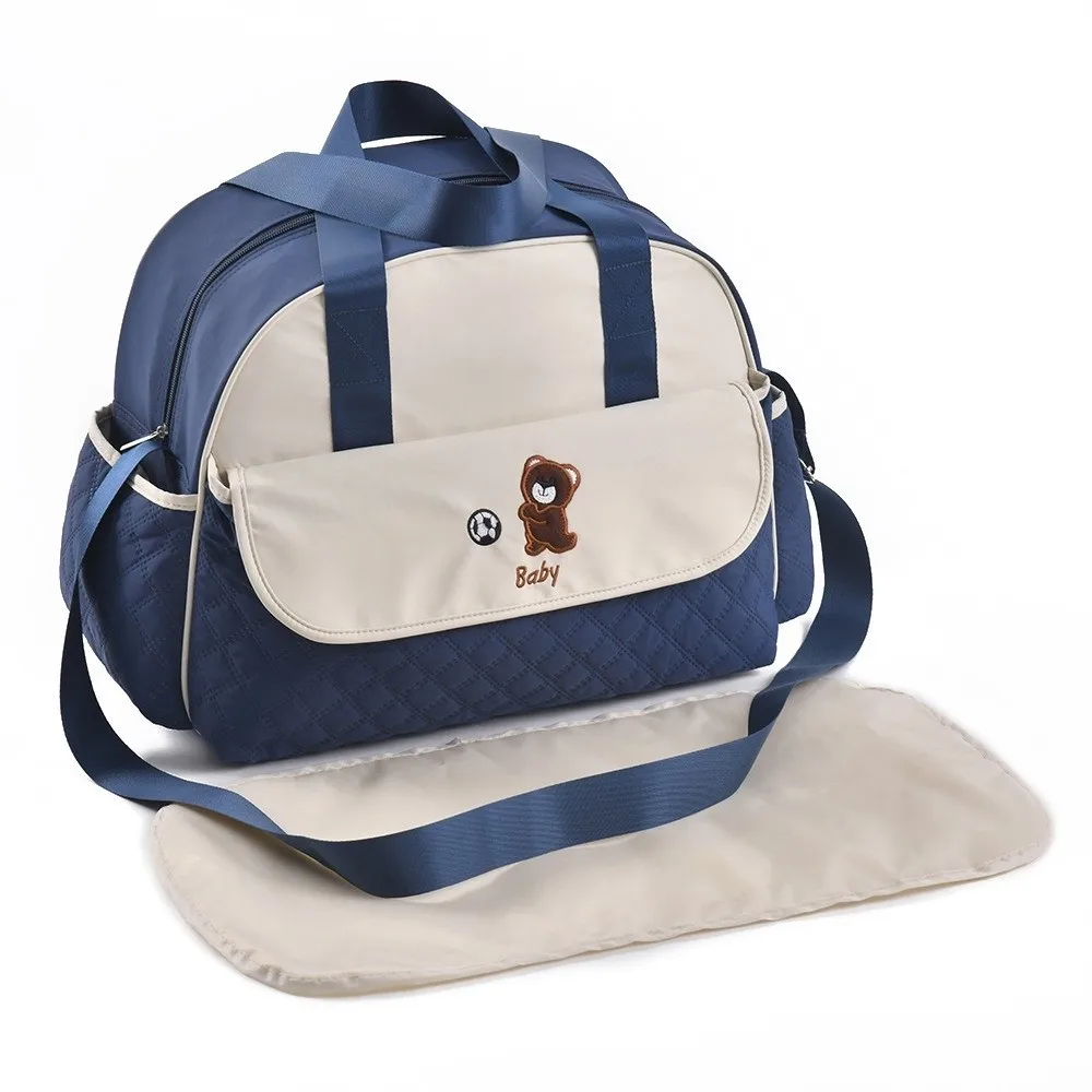 

High Quality Cartoon Mommy Bag Large Capacity Portable Shoulder Bag Multi functional Travel Storage Bag
