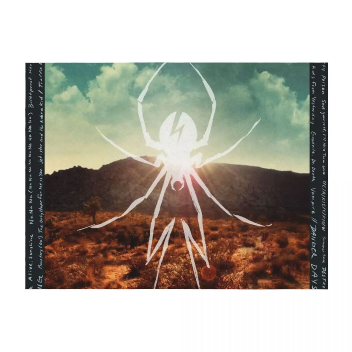 

Danger Days Tapestry Throw Blanket heavy to sleep Plush Blankets Sofas Of Decoration Beach Blankets