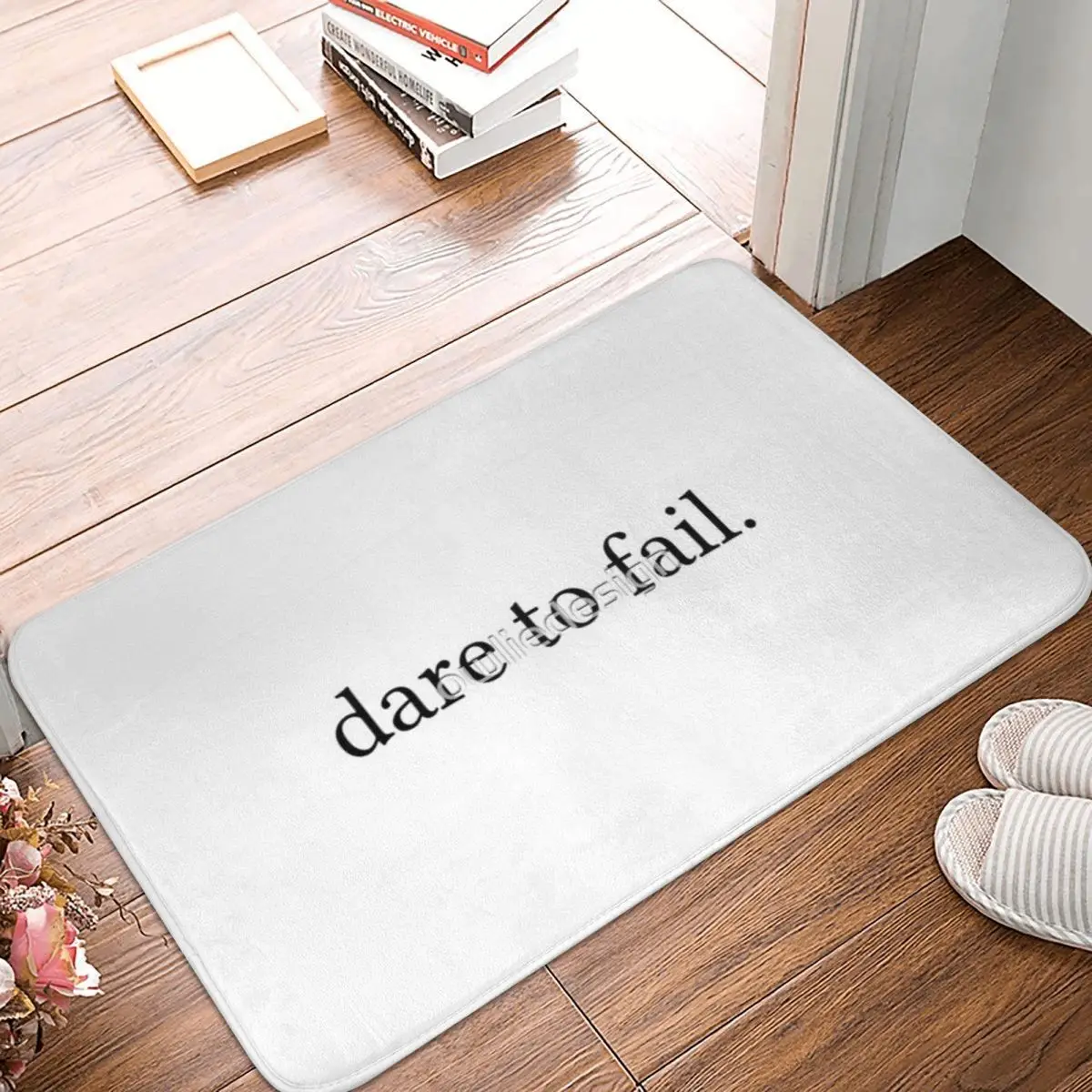 Dare To Fail Facecloth Non-Slip Floor Mat BathroomThick And Comfortable, Durable Foot Mats