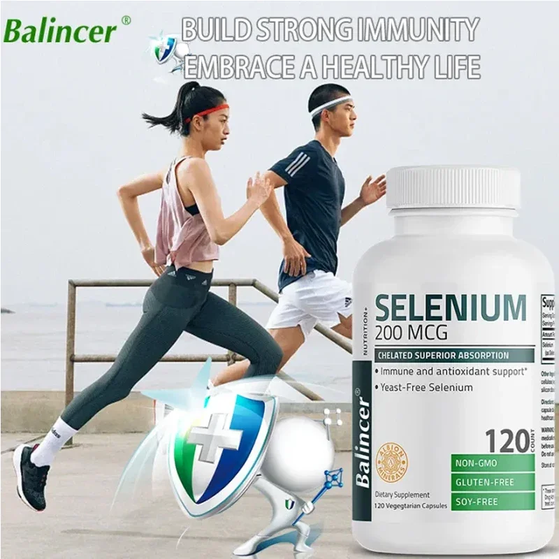 Selenium Supplements - Antioxidant Support, Boosts Immune System, Increases Energy Levels, Boosts Metabolism, Relieves Fatigue