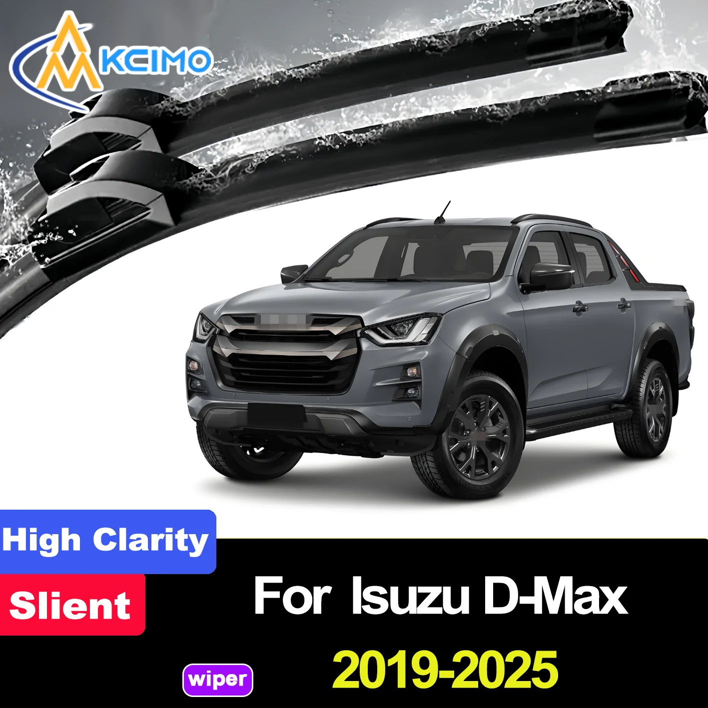 

2PCS HD Wiper Blades for Isuzu D-Max RG01 2019-2025 Isuzu T30 (China) Isuzu Pickup Truck (Colombia)[53] Qingling Tazun (China)