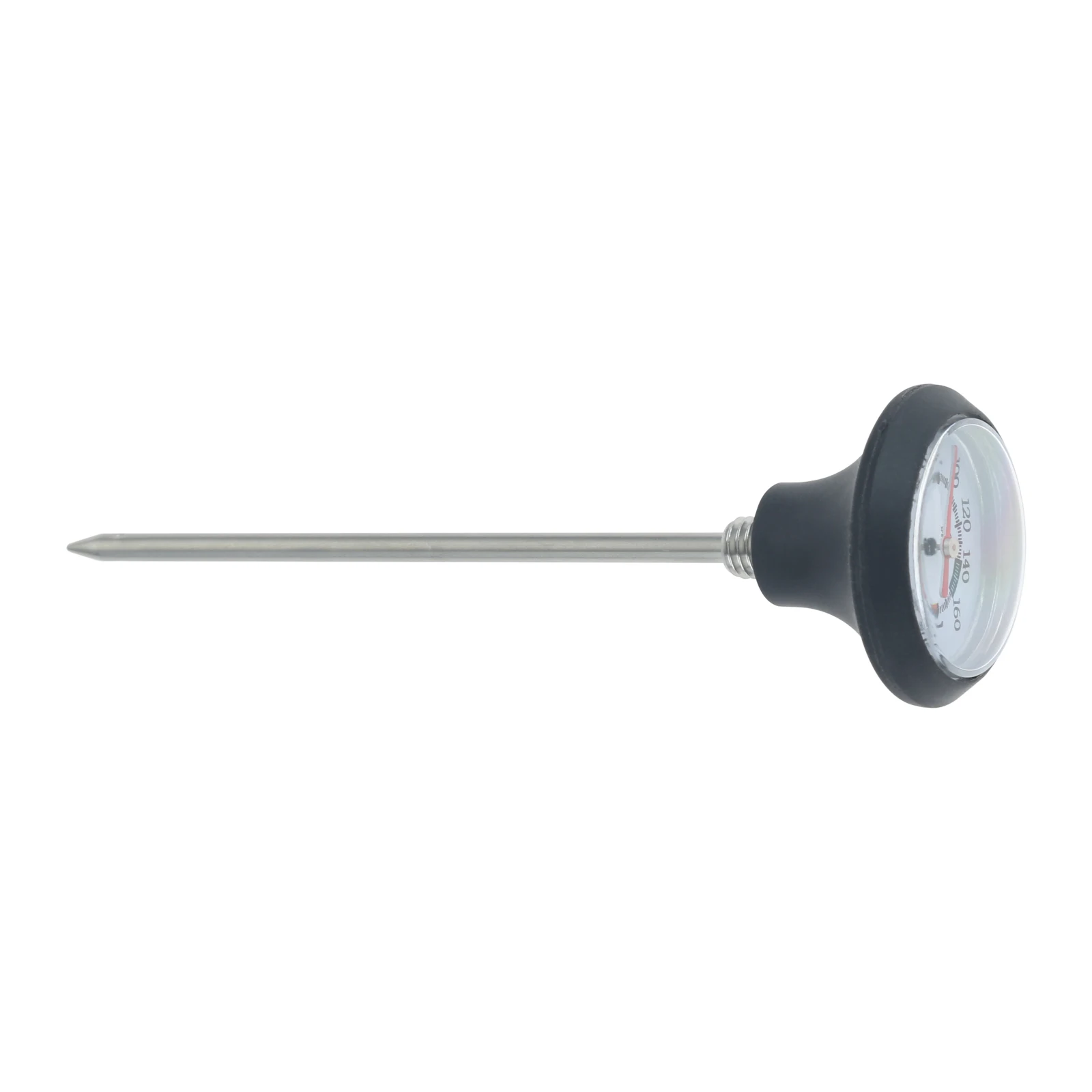 เครื่องวัดอุณหภูมิทำจากสเตนเลสสตีล40ถึง220F 11.2ซม. เครื่องวัดอุณหภูมิทำฟองนมอ่านได้ทันทีเครื่องมือทำบาร์บีคิวในครัว