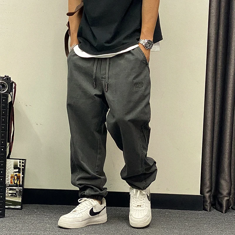 Plus Size Japanese Streetwear Oversize Cargo Pants Men Clothing Harajuku Casual Joggers Korean Hip Hop Baggy Trousers Male