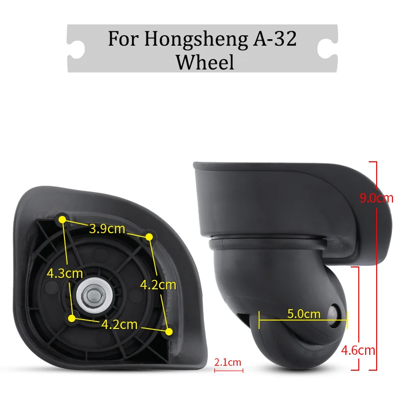 

For Hongsheng A-32 Universal Wheel Replacement Suitcase Rotating Silent Smooth Convenient Shock Absorbing Accessories Wheels