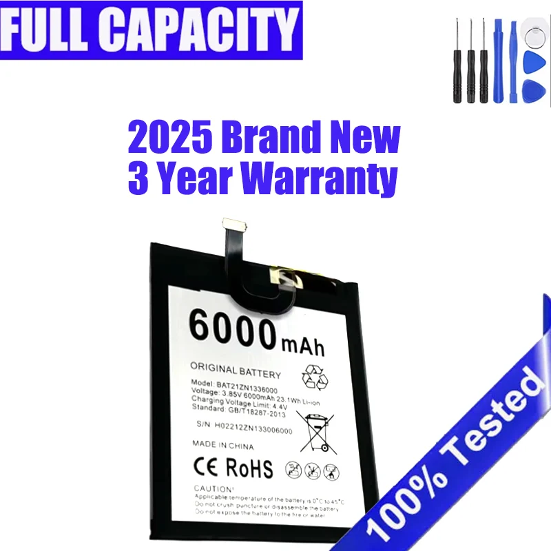 

Brand New BAT21ZN1336000 Battery For DOOGEE V20 Pro / V20S V20Pro 6000mAh High Quality