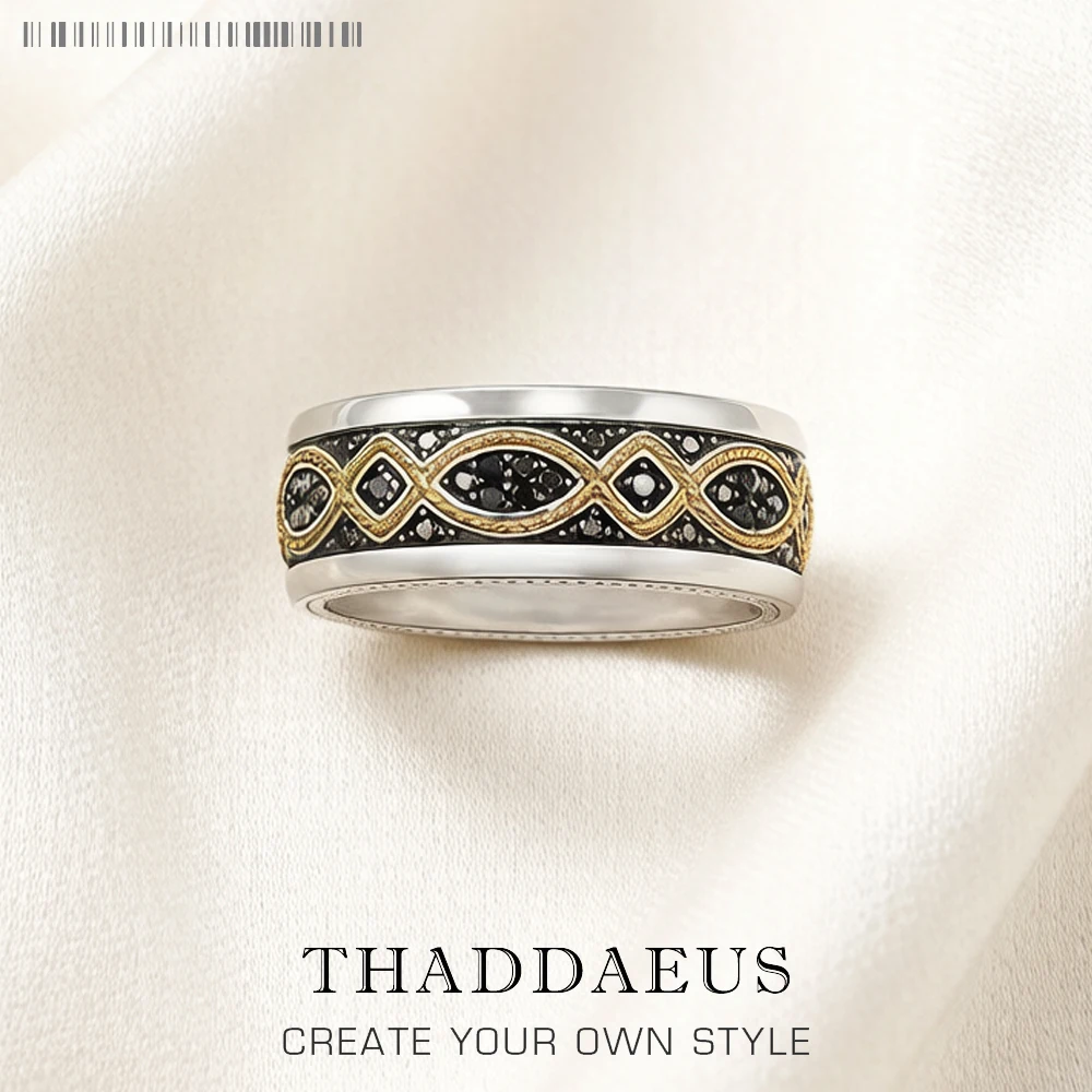 Gold Color Love Knot Wave Ring Europe Trendy Fine Jewelry For Women Men Gift In 925 Sterling Silver