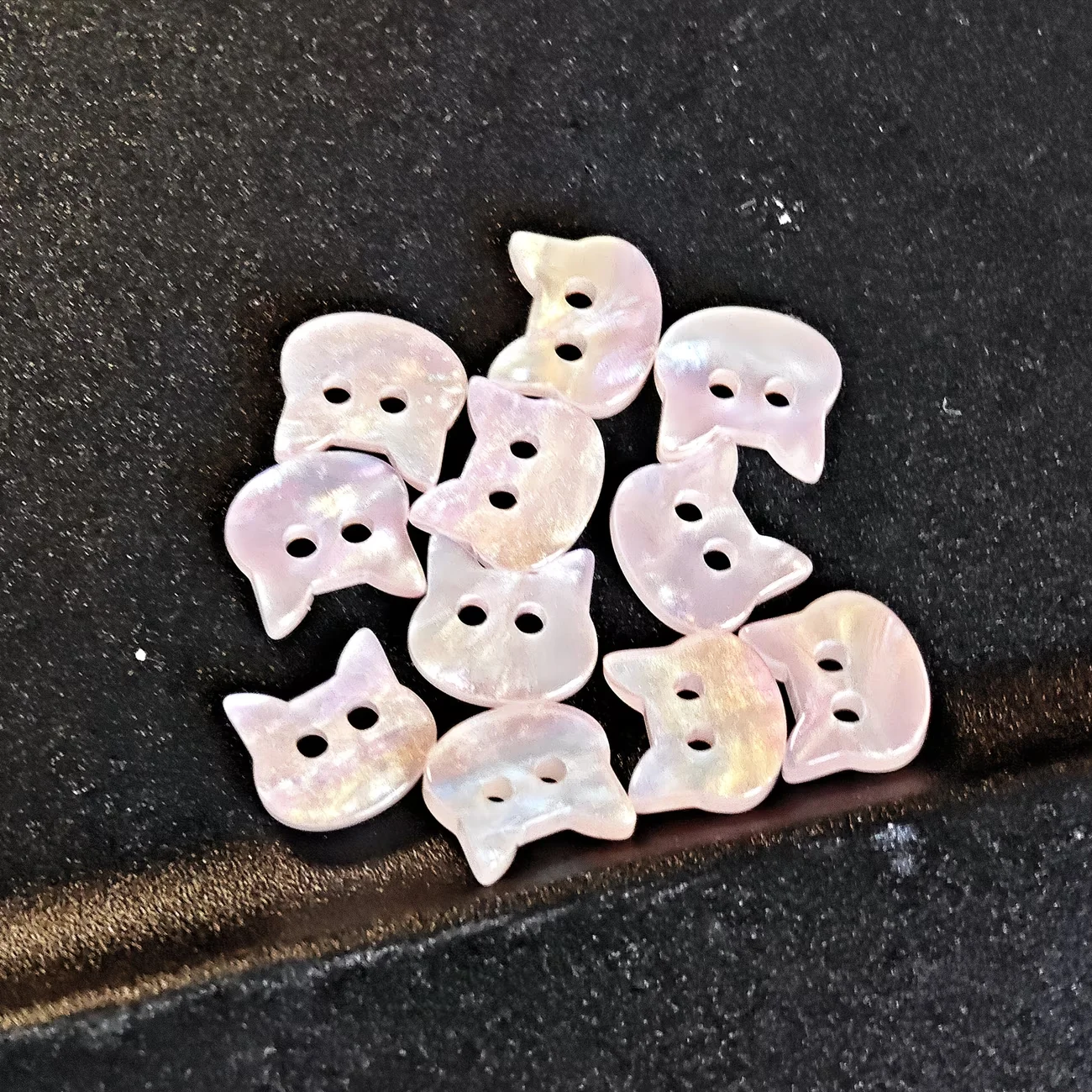 10 Stück Harz-Imitation Perlmuttrosa Perlglanz-Katzenaugenknöpfe DIY Handgefertigte Dekorative Knöpfe – Detail 4