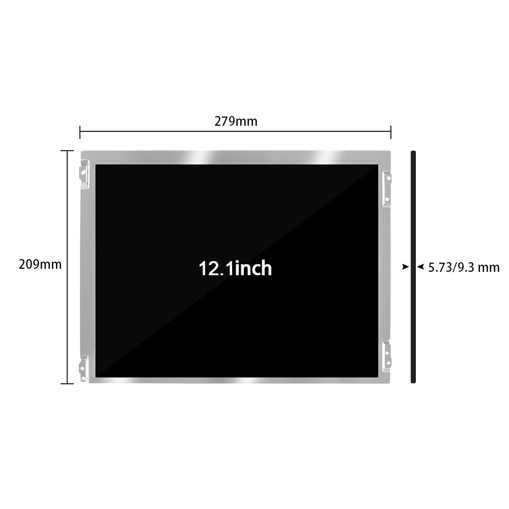 Original BOE BA121S01-100 400 Nits Brightness 4:3 TFT Display LCD Screen 12.1 Inch SRGB