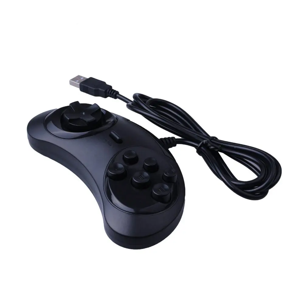 Manette de jeu USB 6 boutons contrĂ´leur de jeu pour SEGA USB support de manette de jeu pour PC MAC Mega Drive manettes de jeu livraison directe chaude