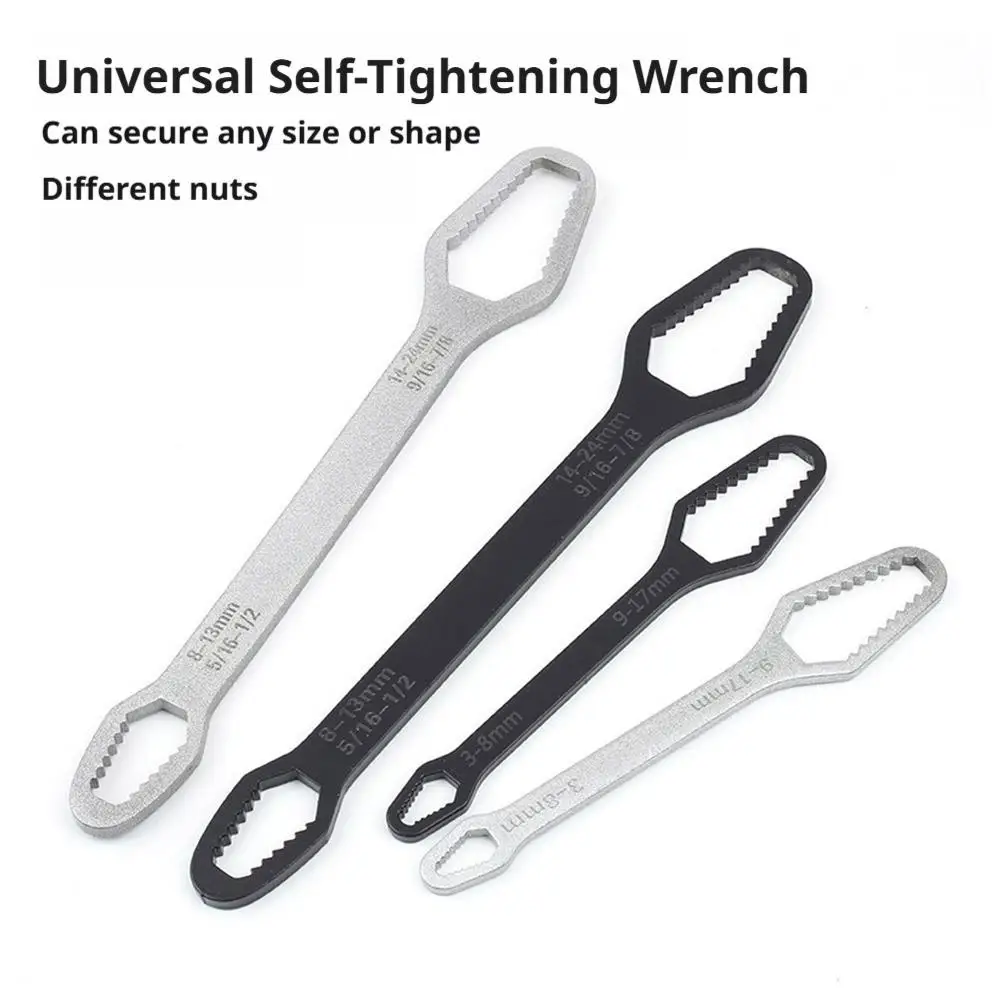 Universal Torx Wrench 8-24mm 3-17mm Self-tightening Spanner Double-head Multi-functional Hand Tool For Household Factory Repair
