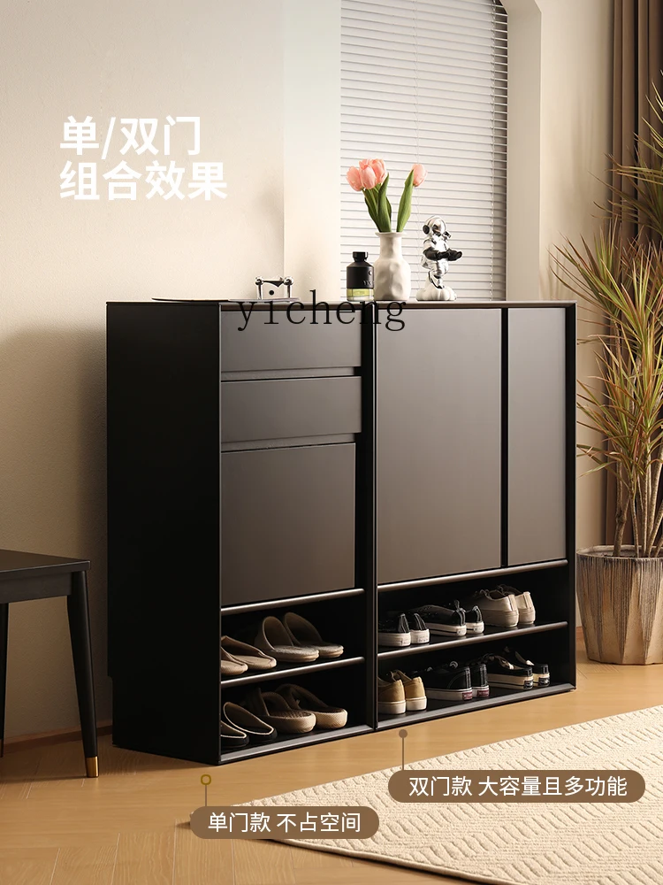 Zk Shoe Cabinet Solid Wood Entrance Cabinet Multi-Functional Household Entry Door Hall Cabinet Simple Modern Complete Set