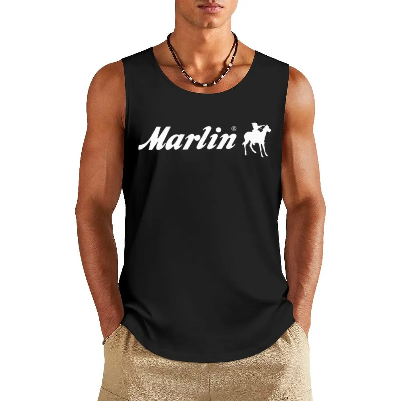 

marlin firearms Tank Top summer Men's tops gym clothes for man t-shirts for men