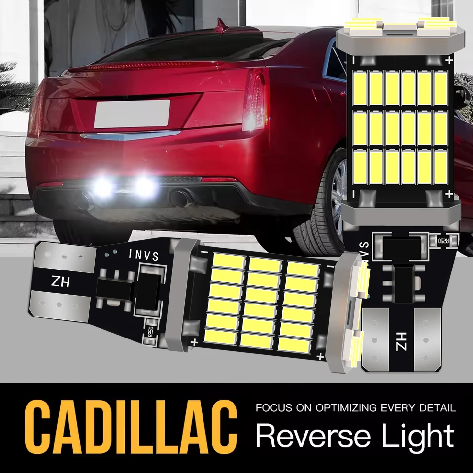 

2pcs W16W T15 921 Canbus LED Reverse Light Blub Lamp For Cadillac CTS ATS 2013 2014 2015 2016 2017 2018 2019 ELR XTS CT6 XT5