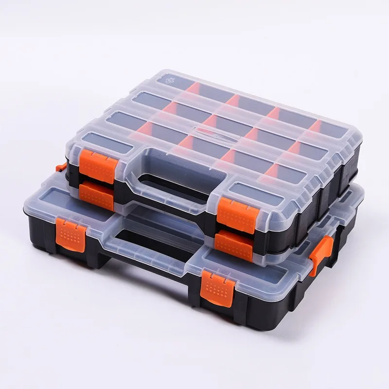 

Electronic Component Classification Storage Box, Double-sided Portable, Hardware Tool Accessory Plastic Box with In-stock Option