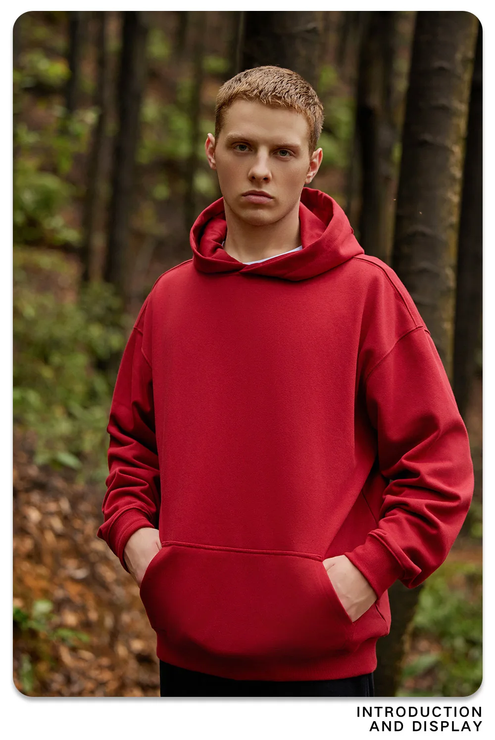 IEFB New Autumn Men's Sweatshirts Hooded Solid Color Lager Pocket Casual Thick Menswear Loose Pullover Male Hoodies 9W424